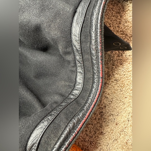 North N End leather and Wool Mens L Jacket in black - Picture 15 of 16